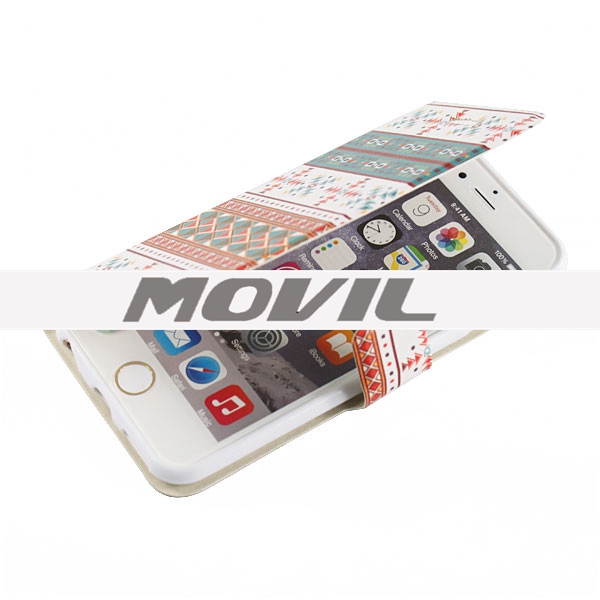 NP-2214 Tapa de cuero funda para Apple iPhone 6-1